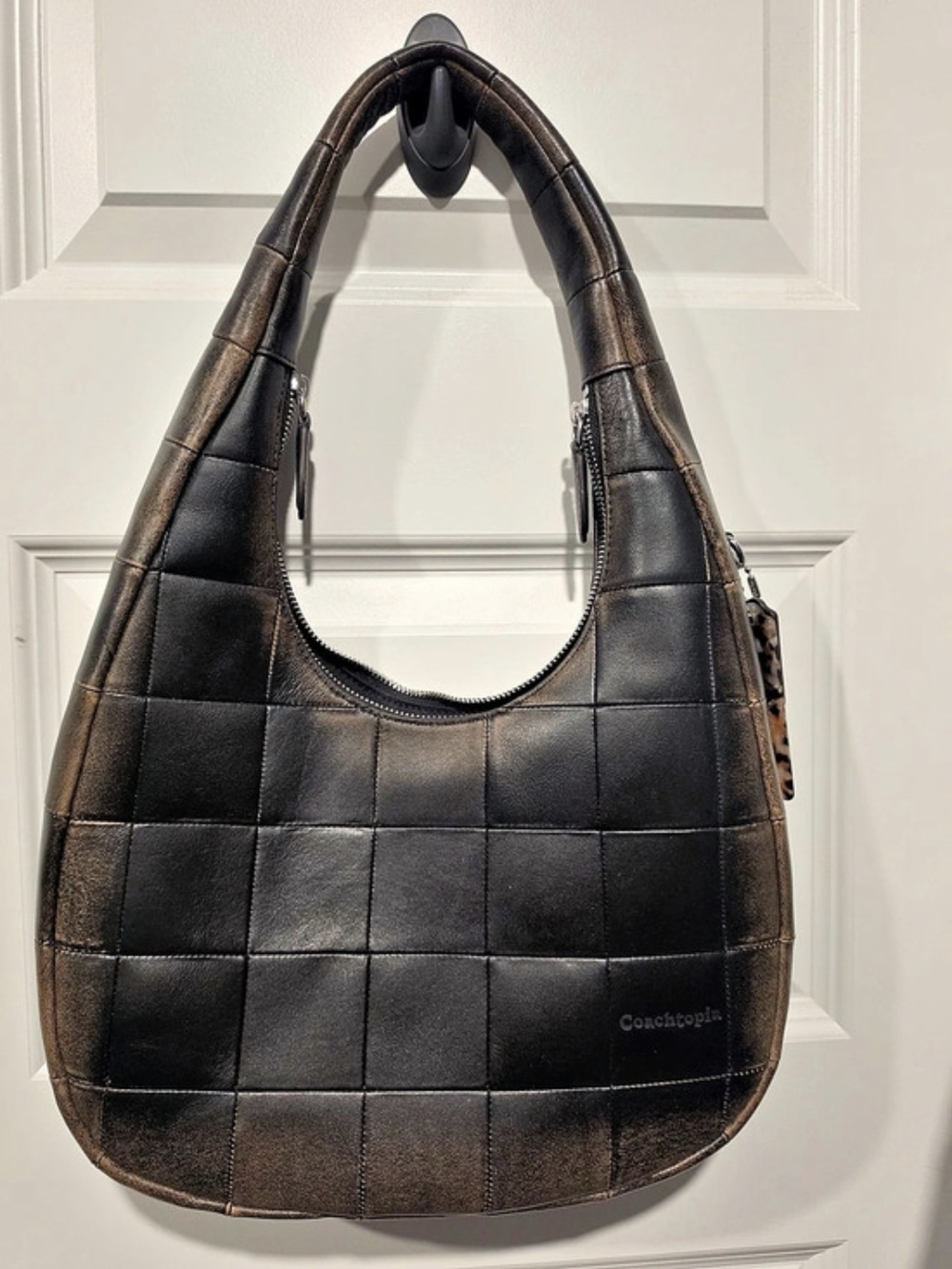 Coach Coachtopia Crescent Shoulder Bag in Loved Leather